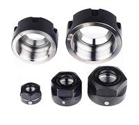 Spring Collet Set 1pcs Precision Balanced Collet nut ER11 ER16 ER20 ER25 ER32 NUT Spring Collect nut Clamping CNC milling Engraving Machine Lathe Milling Tool (Size : ER16-A-M19x1.0)