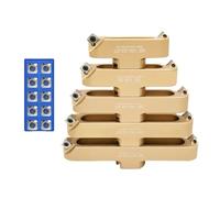 Spring Collet Set 1set AP SE Bridge Cutter Head 90° 400R 50 22 27 KM12 APKT1604 SEHT1204 Two Edged Bridge Type Aluminum Alloy milling Tools Lathe Milling Tool(SE KM12(10 Inserts),D180-22-2T)