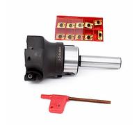 Spring Collet Set 1set C3/4 C12 C16 20 FMB22+BAP300R 50mm 63 Cutter Head+10pcs Apmt1135 Carbide Inserts Face Milling Cutter Shell End Mill Adapter Lathe Milling Tool (Color : BAP300R -50mm, Size : R