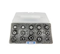 Spring Collet Set 1Set ER11 Spring Collet Chuck 7PCS/8PCS/13PCS/15PCS CNC Milling Tool Holder Engraving Machine Spindle AA High Precision ER Chuck Lathe Milling Tool(0.015 ER11-7PCS)