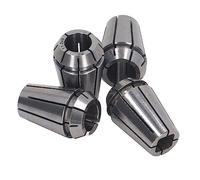 Spring Collet Set,4 Pcs 4 Jaw Strong Grip High Carbon Steel Lathe Collet,Collet Chuck Milling Lathe Chuck Tool for CNC Lathe,Milling Machine