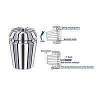 Spring Collet Set 7/13/14/15pcs ER11 Spring Collet Chuck Set High Precision Collet for CNC Milling Cutter Engraving Machine Lathe Mill Tool Holder Lathe Milling Tool(15pcs)