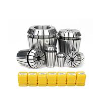 Spring Collet Set ER11 ER16 ER20 ER25 ER32 Standard Accuracy Elastic ER Clamp Chuck for Holder Hardened Engraving Machine CNC Accessory Collet(ER16-9mm)