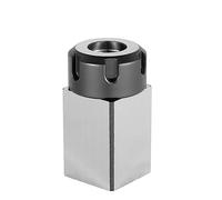 Spring Collet Set Square ER25 ER32 ER40 Chuck Block Hard Steel Hex ER Spring Chuck for CNC Lathe Engraving Cutting Machine Tool Holder Lathe Milling Tool (Color : Square, Size : ER40)