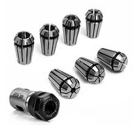 Spring Collets Set HUIOP 7PCS ER11 1-7mm Spring Collets Set with 5mm Motor Shaft Holder Extension Rod for Engraving Milling Drilling