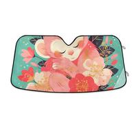 Spring Color Cute Monkey Shield for car Windshield Foldable uv Protection sunshield accesorio para Autos Interior