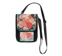 Spring Color Cute Monkey Travel Wallet Passport Holder Neck Wallet Slim Lightweight Crossbody Bag with Adjustable Strap