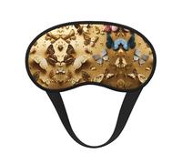 Spring Colorful Butterfly Print Fashion Sleep Mask, Blackout Eye Mask,Sleeping Eye Mask Suitable for Travel/Yoga/Nap