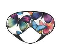 Spring Colorful Butterfly Print Functionality Outdoor Travel Eye Mask Breathable Camping Meditation Yoga Friendly