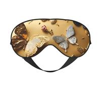 Spring Colorful Butterfly Print Outdoor Travel Stylish Eye Mask Adjustable Sleep Camping Meditation Relaxation