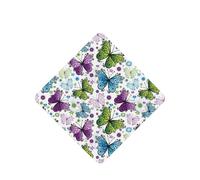 Spring Colorful Butterfly Printing 10 Pcs Car Air Freshener Fragrant Sheets,Car Hanging Accessories With Strings For Decor