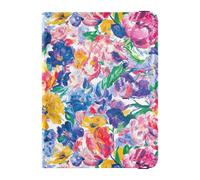Spring Colorful Flowers Passport and Vaccine Card Wallet Combo Passport Case Travel Documents Wallet Passport Holder Case for Men and Women Waterproof