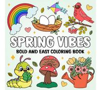 Spring Coloring Book for Adults & Teens | Relaxing Flowers, Nature & Cute Spring Scenes