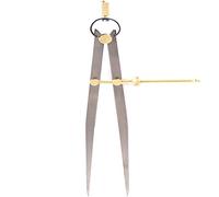 Spring Compass Caliper Divider with Brass Fittings & Speed Nut,8" Leg Length Flat Leg Divider for Carpenter Geometry,Drawing,Drafting