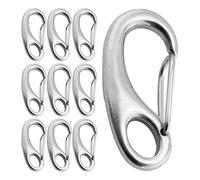 Spring Connection - Polished Steel Clip Closure, Safety Loop With Rounded Shape, Quick Opening And Closing Mechanism, Compact Solution To Hold The Transmission | For Keys
