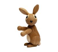 Spring Copenhagen Bounce rabbit decoration 9.5 cm Oak