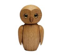 Spring Copenhagen Clever owl decoration 10 cm Oak