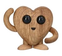 Spring Copenhagen - Hugo Heart Wooden Figurine Heart, 5 cm - Nature