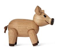 Spring Copenhagen - Percy Pig Wooden Figurine 9 cm - Oak