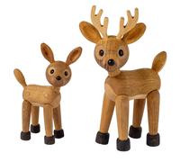 Spring Copenhagen - Spirit Deer Set With Wooden Figurines, Oak - Oak