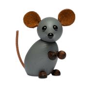 Spring Copenhagen The farm mouse decoration 7 cm Grey