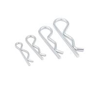 spring cotter pin, 5/10pcs M1 .2 .6 .8 M2 .5 M3 . M4 Steel R Type Spring Cotter Pin(10pcs 2.5x45mm)