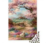 Spring Countryside Landscape 1000 Piece Jigsaw Puzzle Paper for Adults Pastoral Scene Puzzle Game for Family Relaxation Gift 52x38cm/1000pcs
