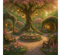 Spring Courtyard Tree 1000 Piece Jigsaw Puzzles for Adults and Kids, Impossible Puzzle, Jigsaws 1000 pieces for adults Gifts, Difficult jigsaw puzzles for The Whole Family