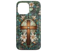 Spring Cross Lily Easter Faith Floral Christian Art Case for iPhone 13 Pro Max