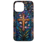 Spring Cross Lily of the Valley Easter Christian Blue Case for iPhone 13 Pro Max