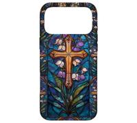 Spring Cross Lily of the Valley Easter Christian Blue Case for iPhone 17 Pro Max