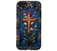 Spring Cross Lily of the Valley Easter Christian Blue Case for iPhone SE (2020) / 7/8