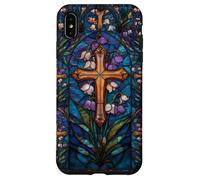 Spring Cross Lily of the Valley Easter Christian Blue Case for iPhone XS Max