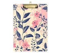 Spring Cute Floral Colorful Contractor Rustic Contractor Clipboard Standard Hole for Nursing Student Trade Quest Size