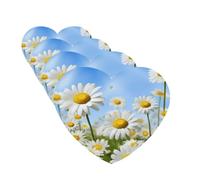 Spring Daisy Flowers Car Air Freshener Cards for Women Men 4 Pack Cute Car Accessories Long Lasting Scent Car Diffuser Hanging Auto Aromatherapy Tablets Car Fresheners Gifts