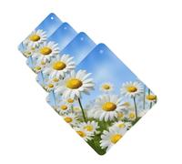 Spring Daisy Flowers Car Air Freshener Cards for Women Men 4 Pack Cute Car Accessories Long Lasting Scent Car Diffuser Hanging Auto Aromatherapy Tablets Car Fresheners Gifts