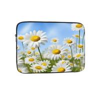 Spring Daisy Flowers Laptop Case 12 inch, Water Resistant Laptop Sleeve Shockproof Protective Traveling Computer Bag Portable Business Briefcase for Men Women