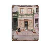 Spring Day Florist's Dog Tin Sign Vintage Metal Pub Club Cafe Bar Home Wall Art Decoration Poster Retro 12x16inch(30x40cm)