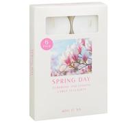 Spring Day Large Tealights 6pk - Tuberose & Jasmine - A Simple Way to Add Warmth and Tranquility to Your Space - Create a Cosy Glow in Your Home
