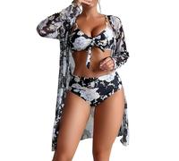 Spring Deals Women's Swimming Costume - Black White Swimsuit, Pure Pink Metallic Bikini, Black String Bikini Top, Bandeau Style - Christmas and Amazon Sale Clearance