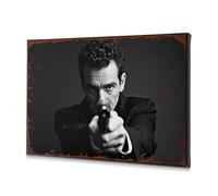 Spring Decor A Man In A Suit Aiming A Gun. Canvas Decorative Picture Bathroom Pictures Wall Decor Living Room Decor Wal(20x30cm)
