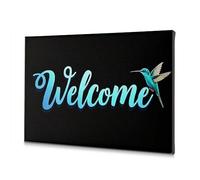 Spring Decor Welcome To The World Of Birds Canvas Decorative Picture Bathroom Decor Wall Art Baptism Decorations(30x40cm)