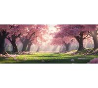 Spring Diamond Art Kits Adults Large 5D Cherry Blossoms Diamond Painting Kits, DIY Full Drill Crystal Art Rhinestone Embroidery Cross Stitch Arts and Crafts for Adults 39.4x19.7 Inch/100x50 cm -LR120