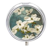 Spring Dogwood Blossoms Pill Case Pill Box with 3 Compartments