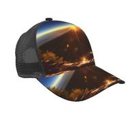 Spring Dogwood Blossoms Print Mesh Caps Dad Hat Baseball Cap Adjustable Trucker Hat Outdoor Hat Unisex for Men Or Women, Shining Overlook, One Size