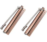 Spring Door Closer, Automatic Door Closers,2Pcs Spring Loaded Stainless Steel Gate Closer, Door Hardware(Red Bronze)