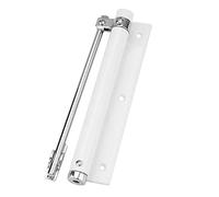 Spring Door Closer, Door Closers Automatic Self Closing Hinge Closer Single Spring Adjustable Silent 1pc(White)