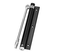 Spring Door Closer, Door Closers Automatic Self Closing Hinge Closer Single Spring Adjustable Silent 1pc(Black)