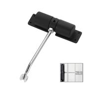 Spring Door Closer,Safety Automatic Door Closer,Adjustable Door Spring Closer Door Stopper for Commercial & Home Use,Quiet Auto Door Closing with Adjusting Rod and Screws(Black)