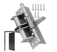Spring Door Hinge - Adjustable Door Hinges - Self-Closing Hinges Spring Loaded 4 Inch Adjustable for Garage Front Back